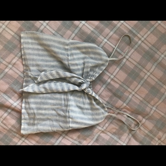 Super Pretty Striped Vintage Brandy Crop - Picture 4 of 7
